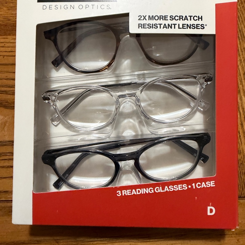 Foster Grant Reading Glasses +3.00 Unisex 3 pairs Open Box | Unisex
